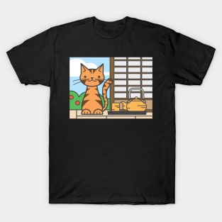cute cat in the morning T-Shirt